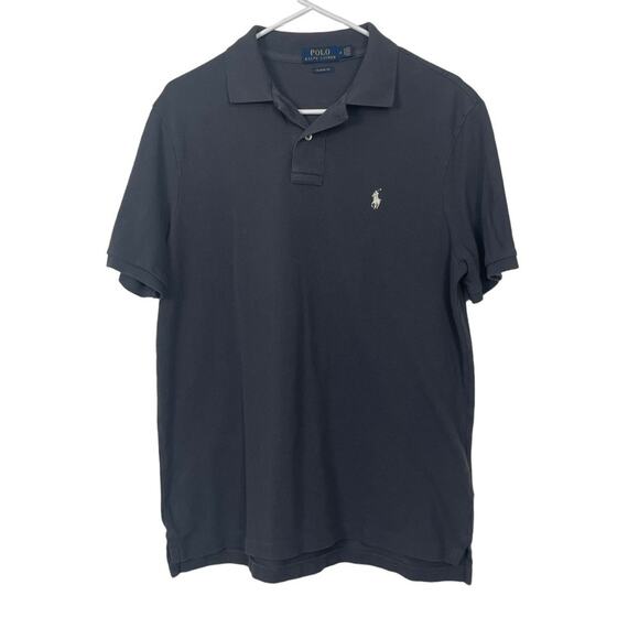 Polo Ralph Lauren Grey Classic Fit Polo Shirt Medium - Picture 4 of 4